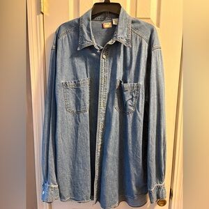 Levi's Light Blue Denim Button-Down Shirt
